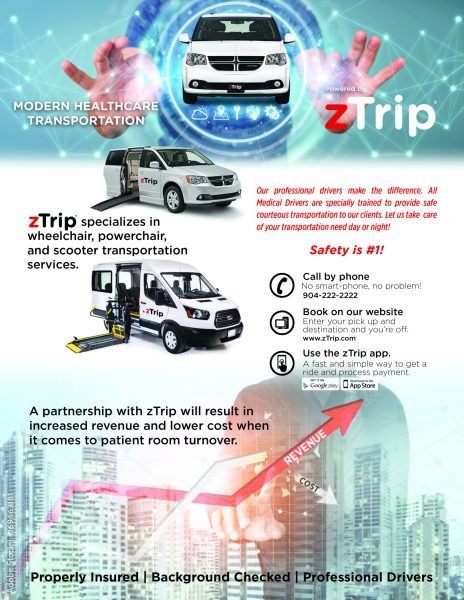 Modern Healthcare Transportation Flyer 1 pager